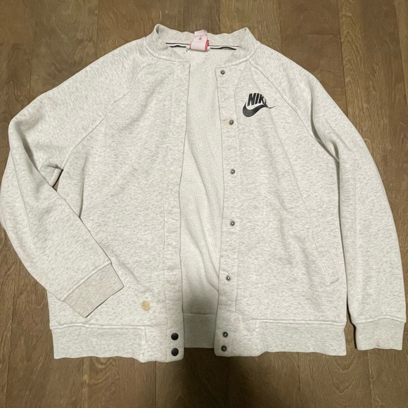 Grey Nike Bomber Jacket size M - Picture 1 of 6